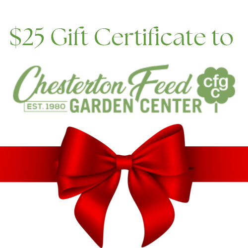 $25 gift certificate to Chesterton Feed